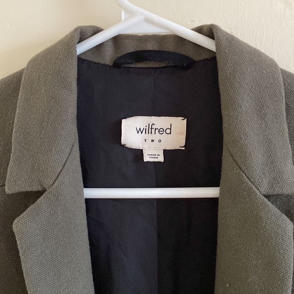 Aritzia Wilfred Oversized Blazer Jacket - Olive Green - Small - Picture 2 of 4